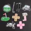Golf Embroidered Patches Collection Set