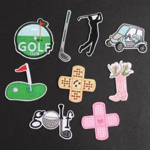 Golf Embroidered Patches Collection Set