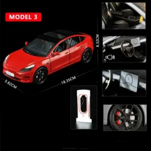 1:24 Scale Model 3 Alloy Car in White 18 S42bb59f756e24343af61622bd67b4e8bs