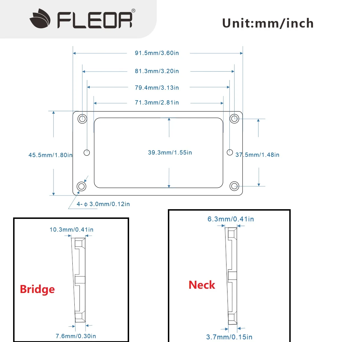 LP-Style Guitar Humbucker Pickup Mounting Rings Set 5 LP-Style Guitar Humbucker Pickup Mounting Rings Set - Image 5