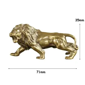 Vintage Brass Lion Sculpture for Home or Office 12 S42ea97f297a649b2b5fcf74deb19dc4cO