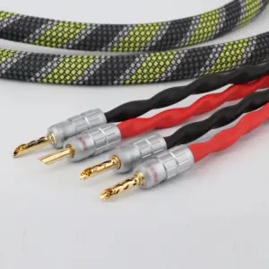LS-180 OCC Silver Speaker Cable with BFA Plugs 9 S43073518444e45cd9dfaccfce09f4fec6