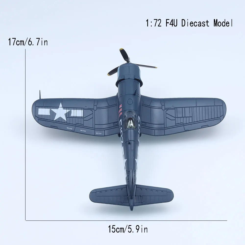 1/72 F4U Corsair Die-Cast Aircraft Model 5 1/72 F4U Corsair Die-Cast Aircraft Model - Image 5