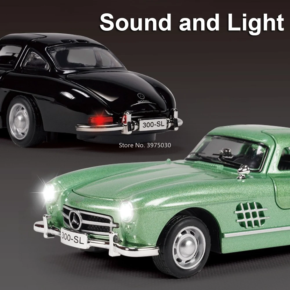 Green Mercedes-Benz 300SL Miniature Model 5 Green Mercedes-Benz 300SL Miniature Model - Image 5