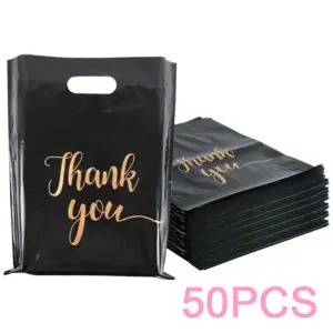 Black Gift Bags Set 50/100, 15x20cm & 20x30cm 15 S433c6147097343a7897af09a1697ff2az