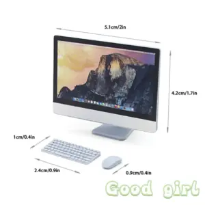 Miniature Desktop Computer Set for Dollhouses 13 S4343f439b410460ab387f1b348eab1750