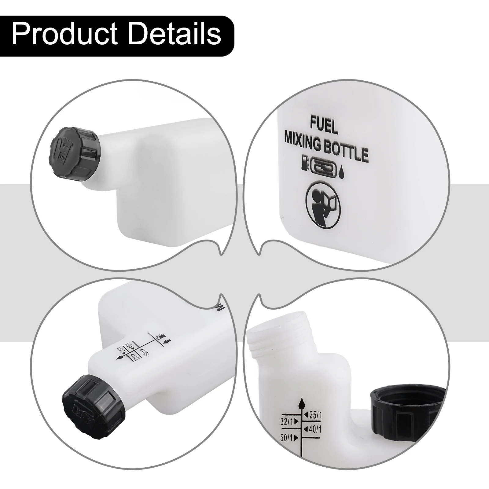 1-Liter Fuel & Oil Mixing Bottle for Garden Tools 2 1-Liter Fuel & Oil Mixing Bottle for Garden Tools - Image 2