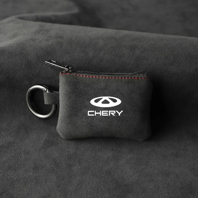 Leather Car Key Cover for Chery Models 3 Leather Car Key Cover for Chery Models - Image 3