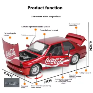 1:24 Coca-Cola Sports Car Model with Sound and Light 13 S4397412f0c5a4dcaa62f786e789947edP