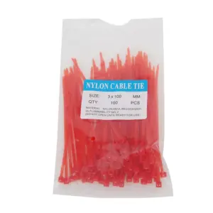 Premium Nylon Cable Ties Set 100mm, Assorted Colors 15 S439a6eb837304724ad8a1fae63d3826dq