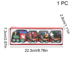 Festive Wooden Christmas Train Decoration 11 S43a5e58c99e1406ebfdd7fc5efd17a77S