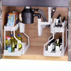 Black Multi-Layer Kitchen and Bathroom Storage Rack 10 S43a99d2c5a2e4e0c999ec75863f9d668G