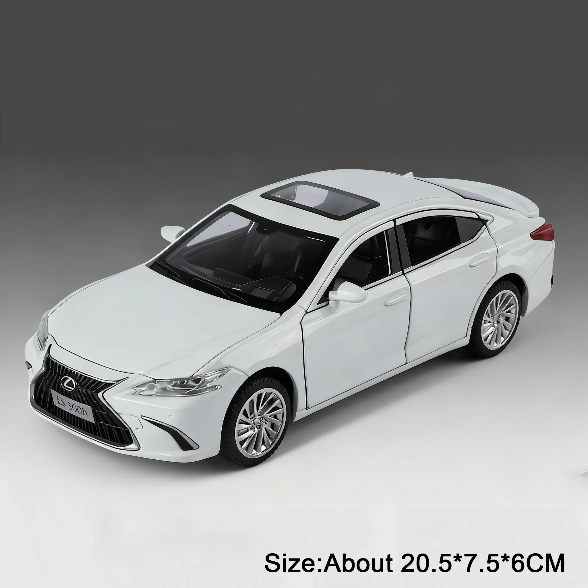 White Lexus ES300H Diecast Model with Features 7 White Lexus ES300H Diecast Model with Features - Image 7
