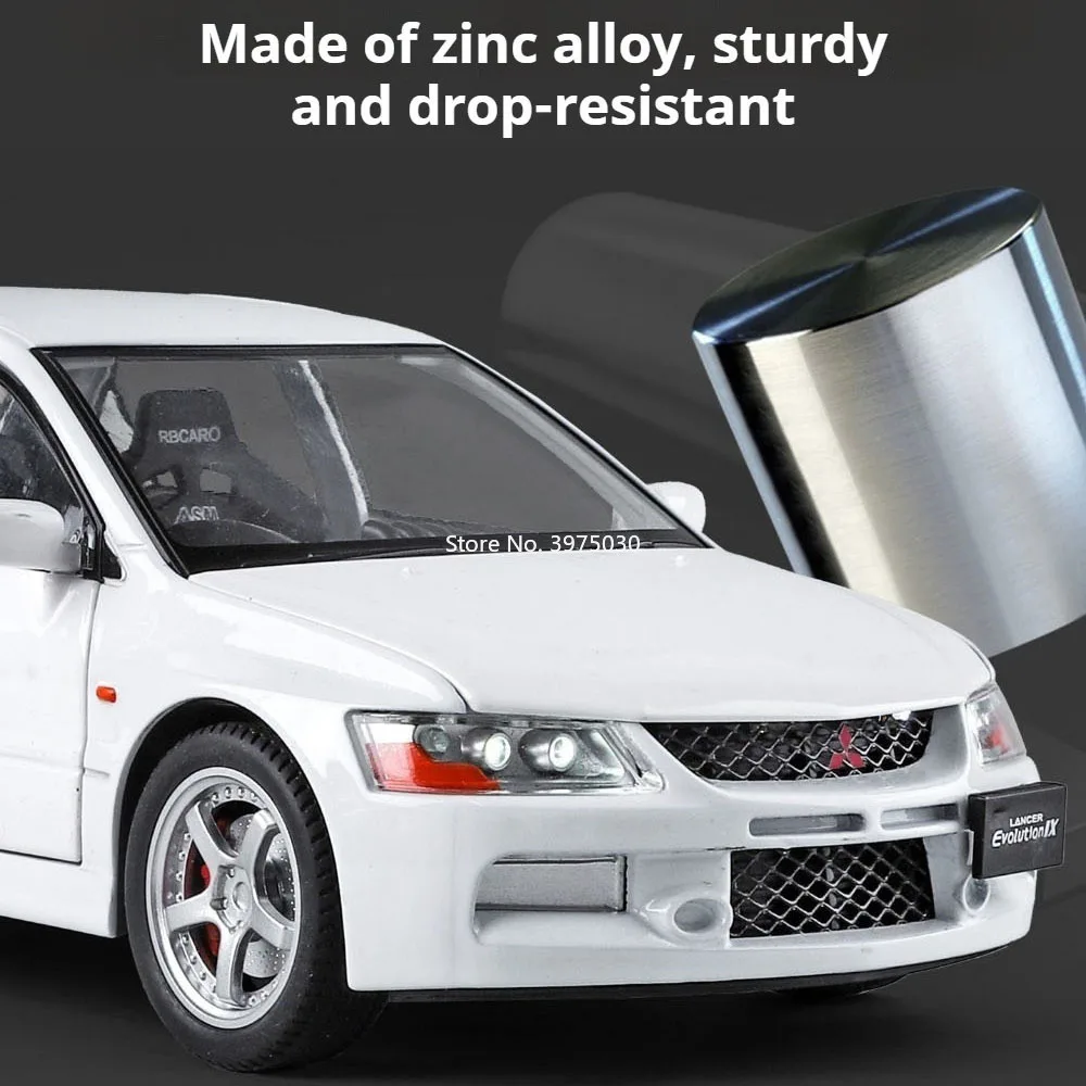 Mitsubishi EVO9 1:24 Scale Diecast Model 2 Mitsubishi EVO9 1:24 Scale Diecast Model - Image 2