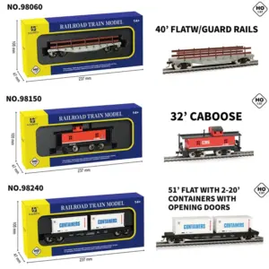 HO Scale 1/87 Metal Model Train Set 14 S441a78c120f34bfea46281f035c78615P