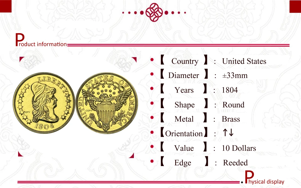 Vintage 1804 Lady Liberty Replica Coin 6 Vintage 1804 Lady Liberty Replica Coin - Image 6