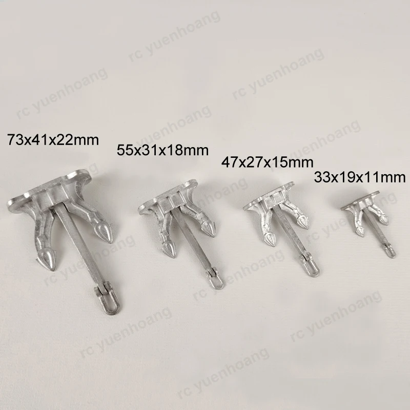 Metal Alloy RC Boat Anchor in Multiple Sizes 2 Metal Alloy RC Boat Anchor in Multiple Sizes - Image 2