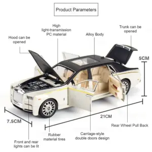 Spectre Phantom Car 1:24 Scale Model 11 S446de4167b034defbb5aacb8270bb525B