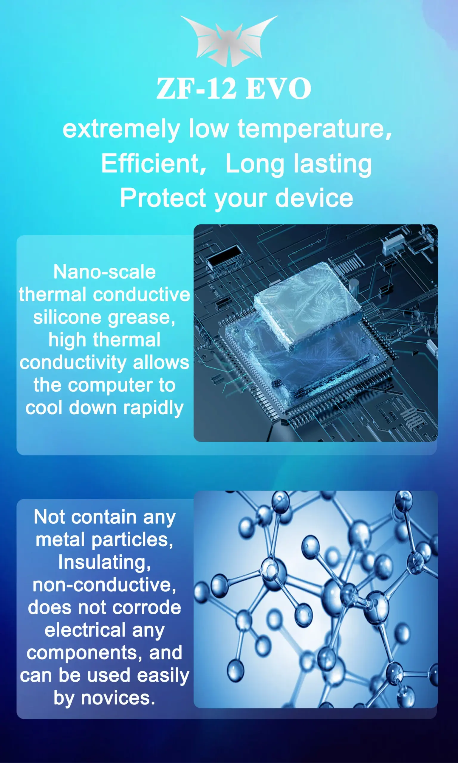 ZF-12 EVO Thermal Grease for CPUs and GPUs 4 ZF-12 EVO Thermal Grease for CPUs and GPUs - Image 4