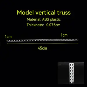 Miniature Protective Guardrail Set for HO, N, Z Scales 17 S447d55ee4e0f4284af55ccb3f1f616a5g
