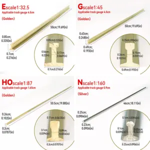 Durable 50cm G Scale Model Train Rails Set 8 S44b434a87281456aaf24449d42d2b87eD