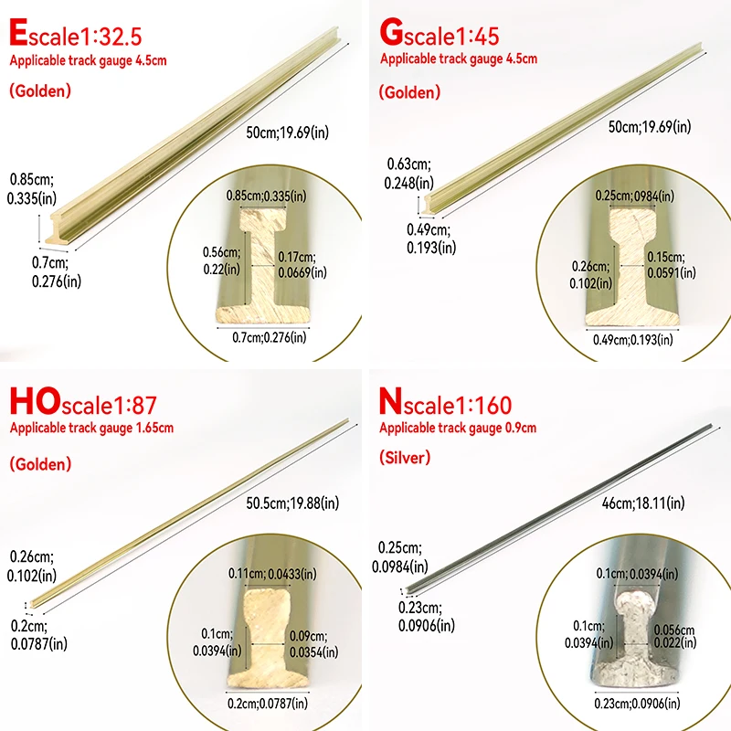 Durable 50cm G Scale Model Train Rails Set 3 Durable 50cm G Scale Model Train Rails Set - Image 3