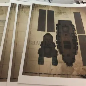 Vintage Sailing Ship Paper Model Kit 4 S44d1288e51354349a563e3d92dbecc5dB