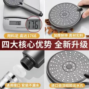 High-Pressure 5-Mode Adjustable Showerhead 15 S44e49dc1fcd24c808bc1aec6699e3c8b7