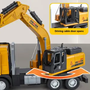 1:30 Scale Engineering Excavator Model Car 12 S44e649dc72eb456681b1aa09b21c245cw