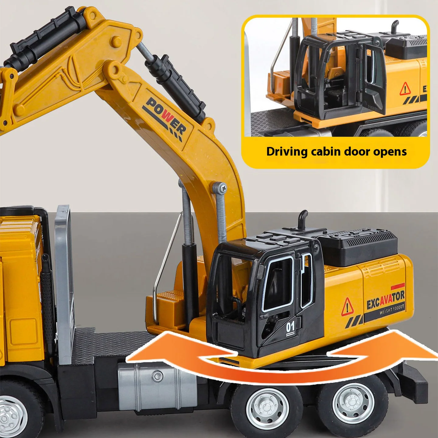 1:30 Scale Engineering Excavator Model Car 6 1:30 Scale Engineering Excavator Model Car - Image 6