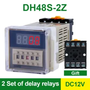 DH48S-S 12V Timer Relay for Precise Control 17 S452661683aa347d6b2bb6f4de85ec44b9