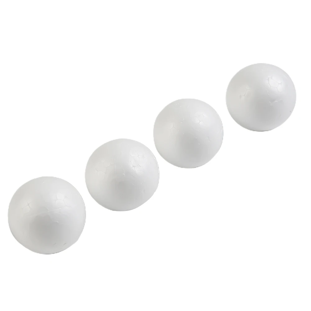 Set of 10 White Foam Balls for Crafts 4 Set of 10 White Foam Balls for Crafts - Image 4