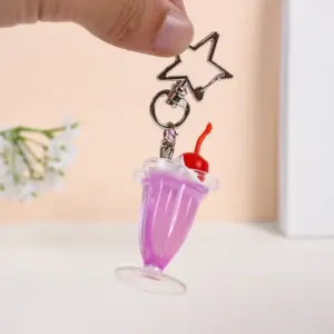 Creative Cherry Ice Cream Cup Keychain in Colors 11 S45ae7daa50a44cb08e54c4d685e7fe3fW