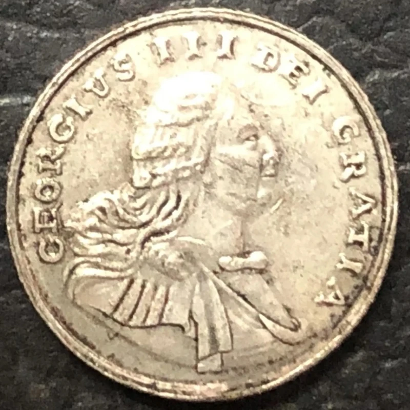 Vintage 1722 George III Coin Replica 2 Vintage 1722 George III Coin Replica - Image 2