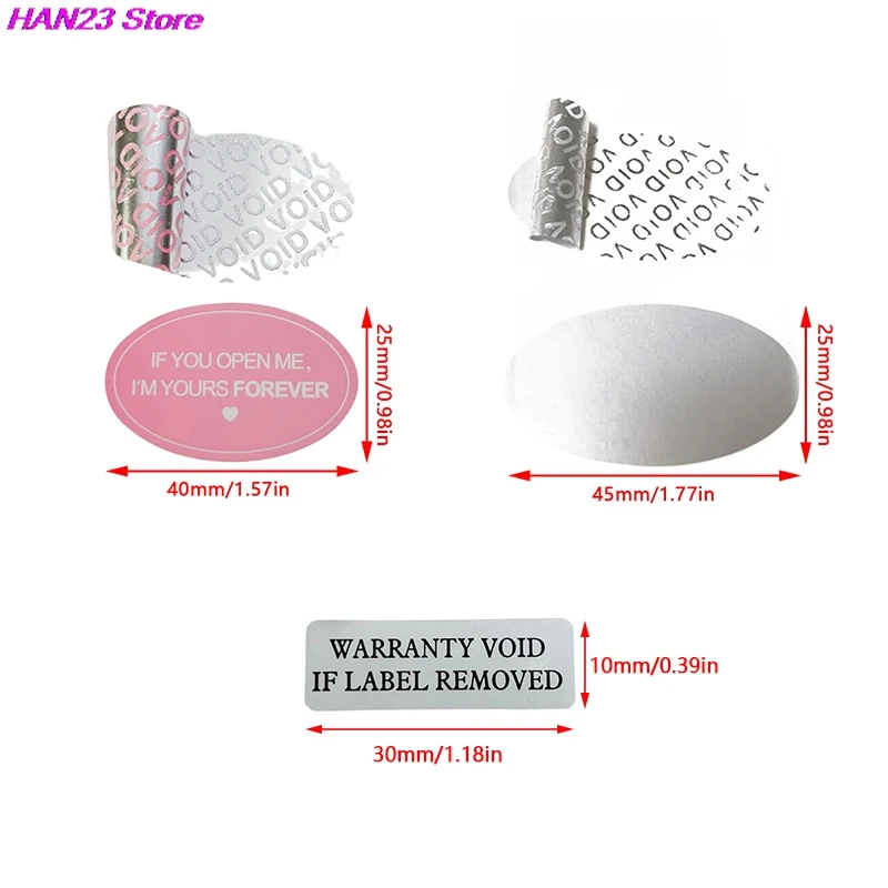 Holographic Tamper-Evident Sticker Set (100 Pack) 6 Holographic Tamper-Evident Sticker Set (100 Pack) - Image 6