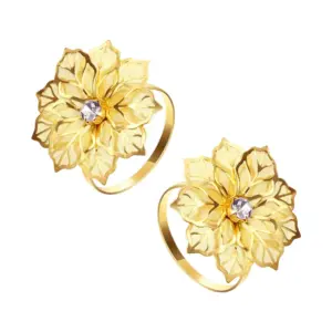 Gold Floral Napkin Rings Set of 10 9 S45e1ba66fbf1439d97ab9723eea31e62h