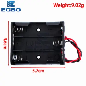 Black AA Battery Storage Case with Metal Springs 12 S45fa38dbd5ee4756bed83c3269dfe733h