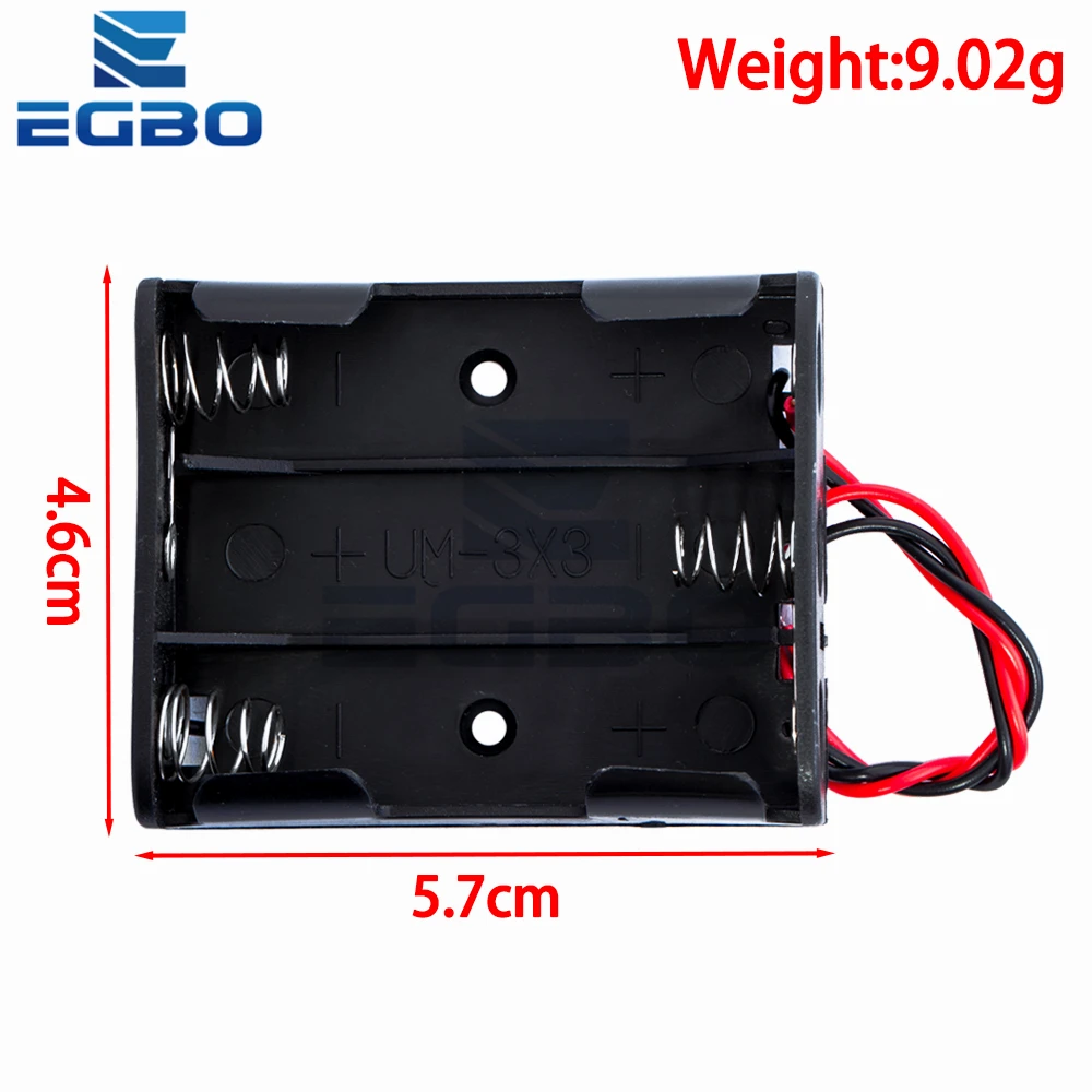 Black AA Battery Storage Case with Metal Springs 3 Black AA Battery Storage Case with Metal Springs - Image 3