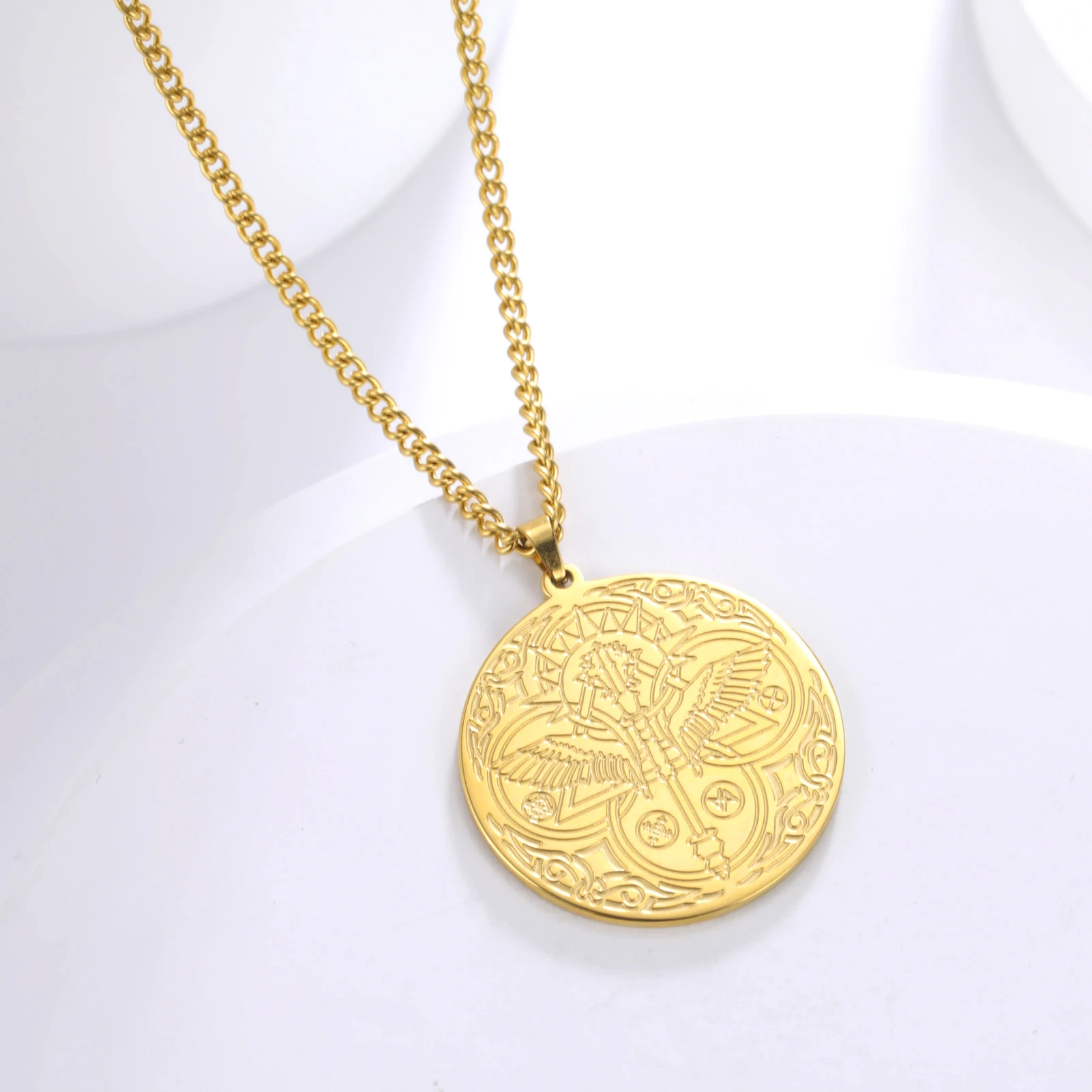 Vintage Stainless Steel Raphael Wings Necklace 9 Vintage Stainless Steel Raphael Wings Necklace - Image 9