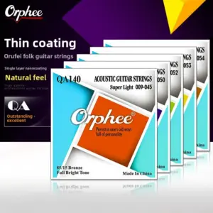 Orphee Acoustic Guitar Strings Set 10-Pack