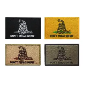 DONT TREAD ON ME Snake Patch Set of 4