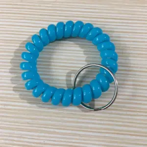 Colorful Spiral Plastic Wrist Coil Keychain Set of 10 17 S4714d523d7f34f39a70482f1e0255acdL