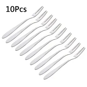 Stainless Steel Fruit Fork Set - 5 or 10 Pieces 14 S475c40e2d0c340af87fee1d8eda018d67