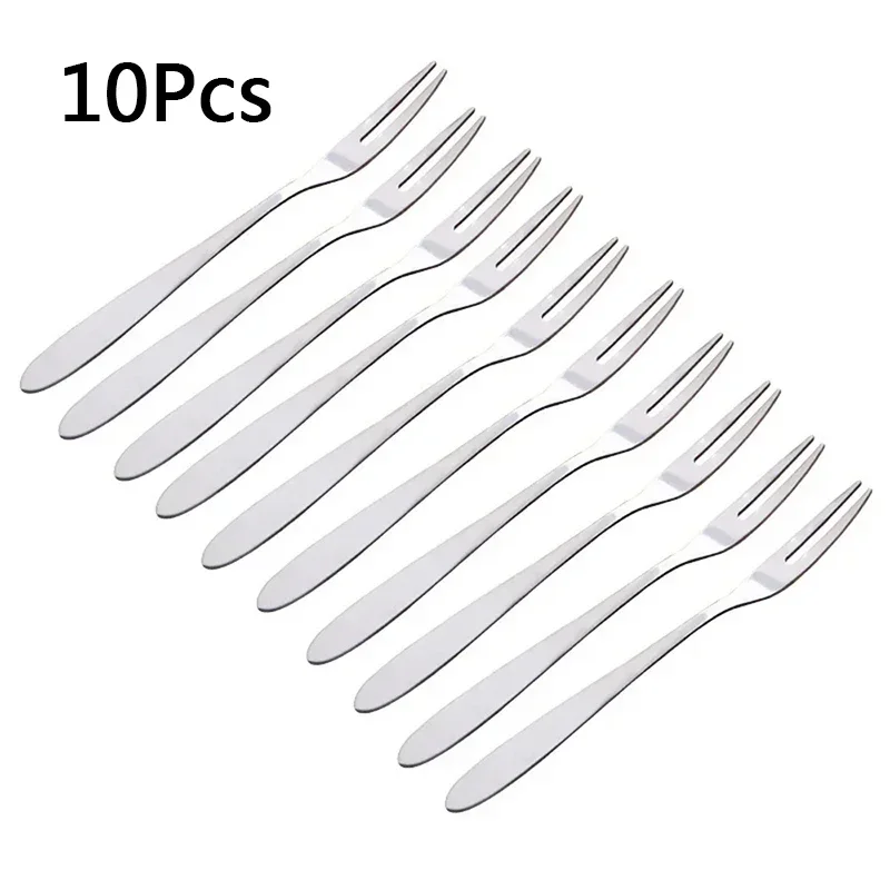 Stainless Steel Fruit Fork Set - 5 or 10 Pieces 7 Stainless Steel Fruit Fork Set - 5 or 10 Pieces - Image 7