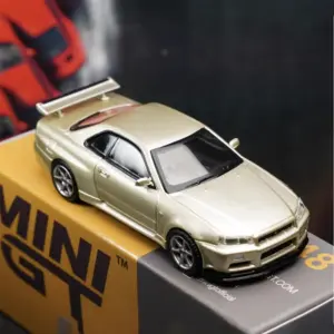 Gold Nissan Skyline GTR R34 Diecast Model 9 S47784583ed9347baad6a499ecc85fb4fo