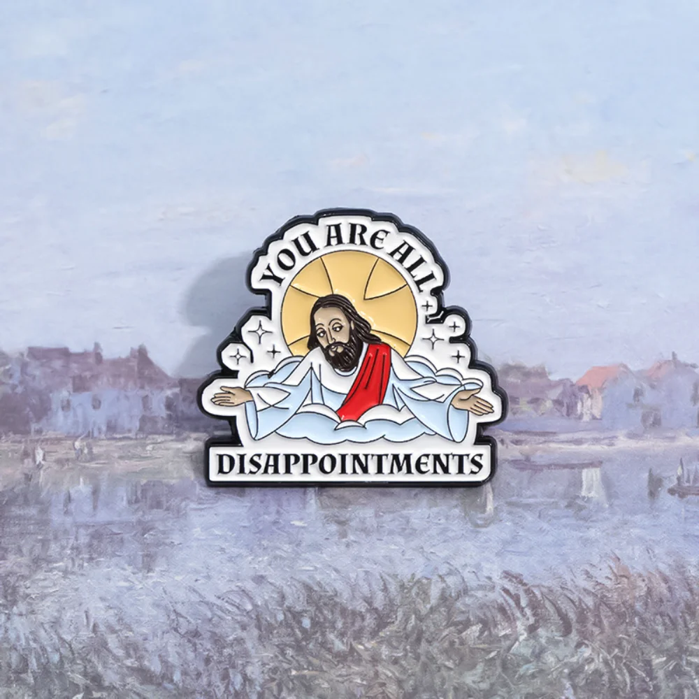 Disappointed Character Metal Brooch for Adults 5 Disappointed Character Metal Brooch for Adults - Image 5