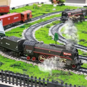 Retro Steam Locomotive Model RC Train Set 12 S4795f39cb9314910a8f4b59a22383021X
