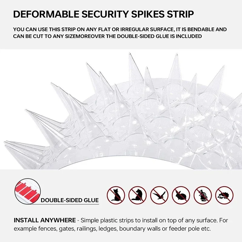 Transparent Plastic Bird and Animal Spike Set 3 Transparent Plastic Bird and Animal Spike Set - Image 3