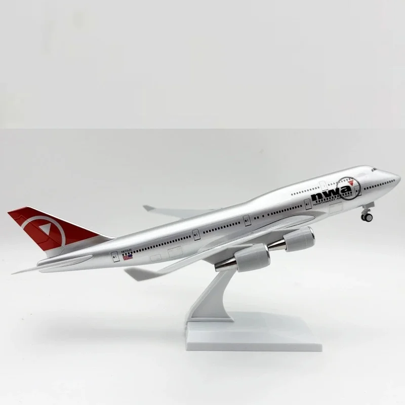 B747 Northwest 30cm Diecast Aircraft Model 3 B747 Northwest 30cm Diecast Aircraft Model - Image 3