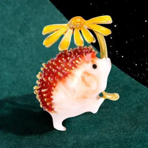 Whimsical Chamomile Hedgehog Brooch 12 S4884806b64ea4a7e93b5f80efa727a70N